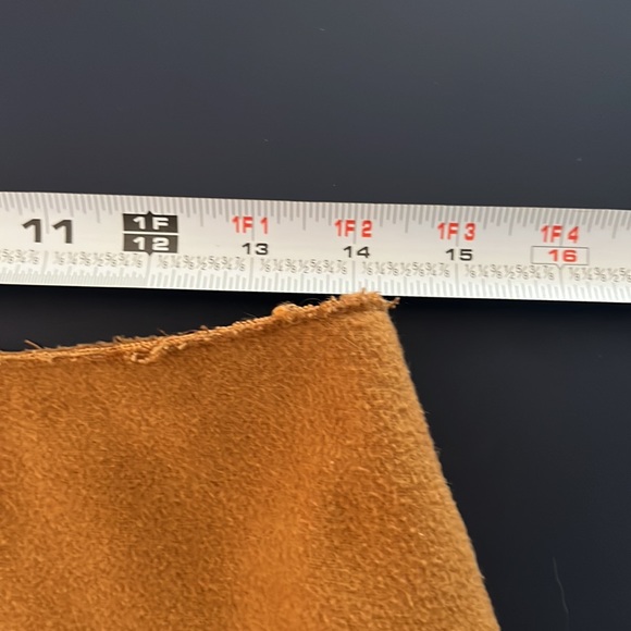 Anthropologie Meadow Rue Brown Felt Mini skirt - Picture 9 of 11